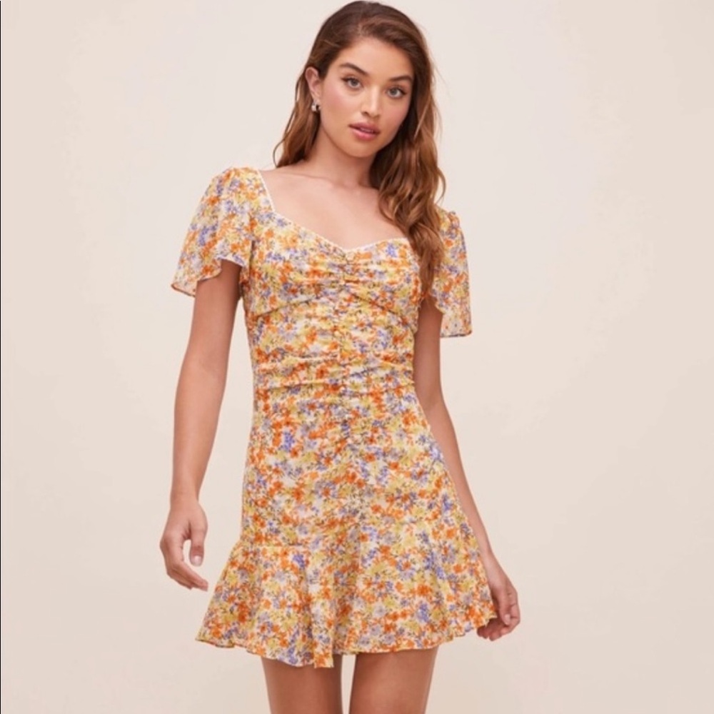 Astr So Smitten Floral Mini Dress, Size Medium, worn once